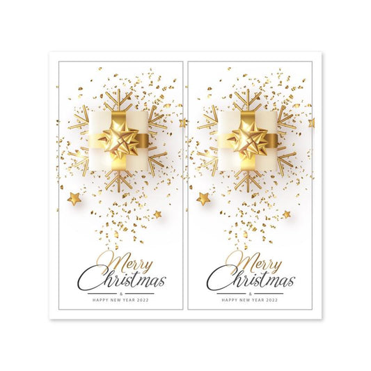 50pcs Merry Christmas Sticker & Baking Cake Label for Friends and Family
