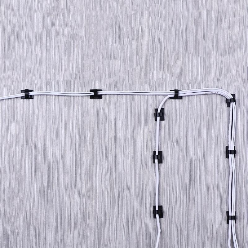 50pcs Wire Clips Cable Management Holder Clamps for Car Office Home