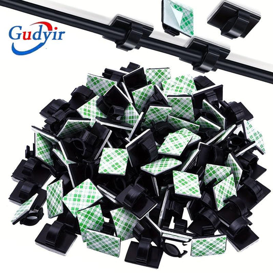 50pcs Wire Clips Cable Management Holder Clamps for Car Office Home