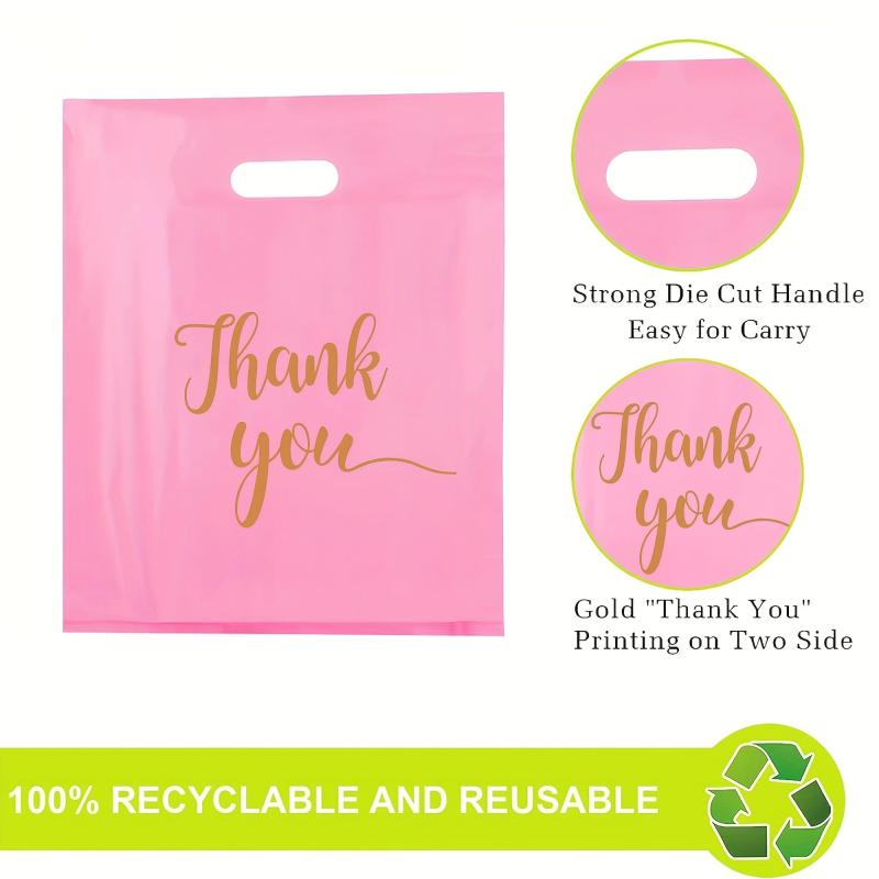 Imperial Retail Shopping Bags - Pack of 2, 9.8x13.8, Reusable Plastic Bags