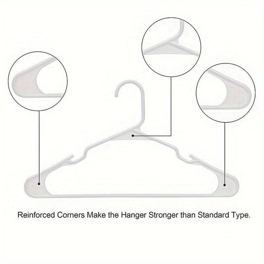 10pcs Plastic Hanger Clothes Rack Space Saving Organizer