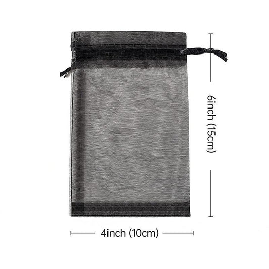 20pcs Drawstring Jewelry Gift Bags Transparent Party Packaging
