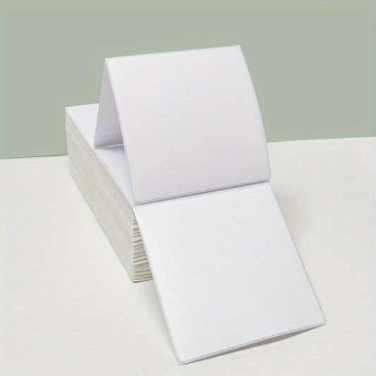 500pcs 10x15 Fan Fold Direct Thermal Label Waterproof Printer Paper