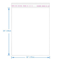 50pcs 8x11 10x12 10x14 11x14 Inch Transparent Cellophane Plastic Bags