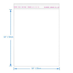 50pcs 8x11 10x12 10x14 11x14 Inch Transparent Cellophane Plastic Bags