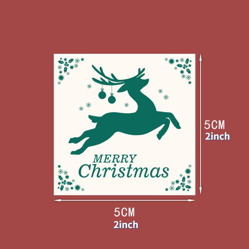 100pcs Christmas Seal Sticker Packaging Self-Adhesive Label Name Sticker