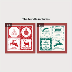 100pcs Christmas Seal Sticker Packaging Self-Adhesive Label Name Sticker