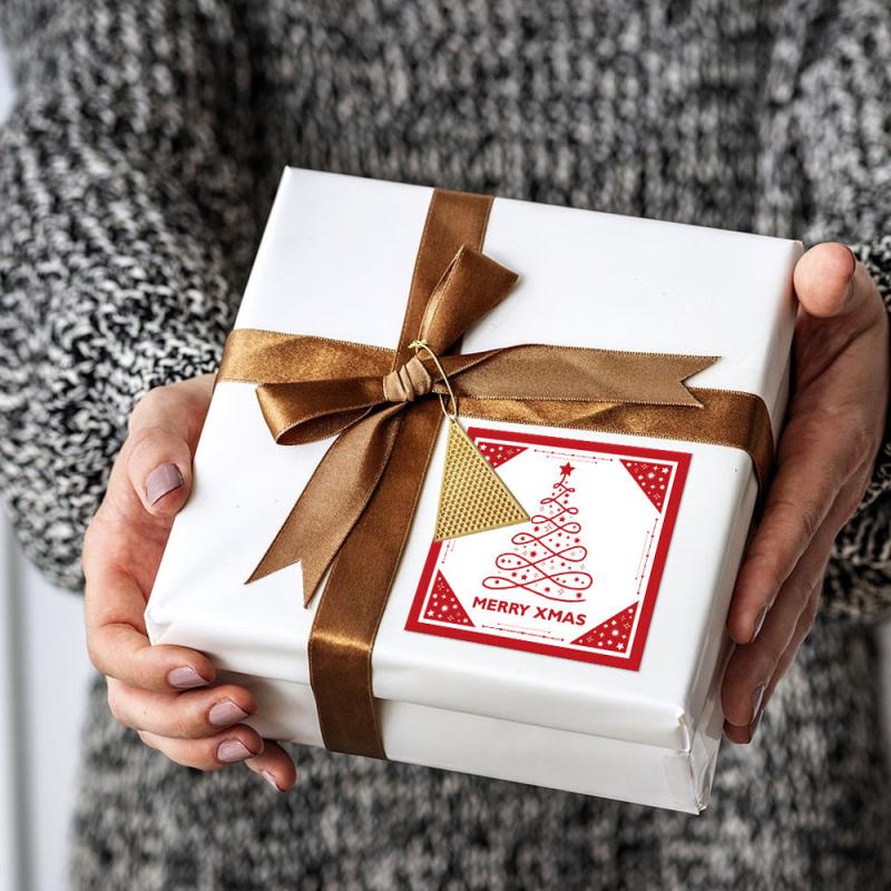100pcs Christmas Seal Sticker Packaging Self-Adhesive Label Name Sticker
