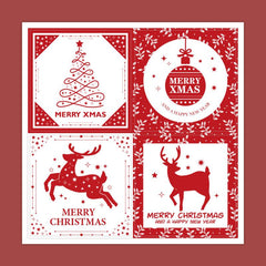 100pcs Christmas Seal Sticker Packaging Self-Adhesive Label Name Sticker