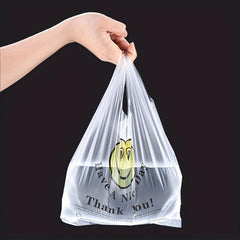 50pcs Thickened Plastic Food Bag Disposable Tote Vest Bag for Shopping