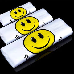 50pcs Thickened Plastic Food Bag Disposable Tote Vest Bag for Shopping