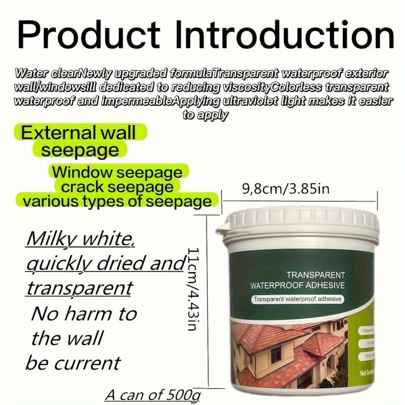Waterproof Tape Stop Leaks Transparent Repairing Leak Waterproof Adhesive