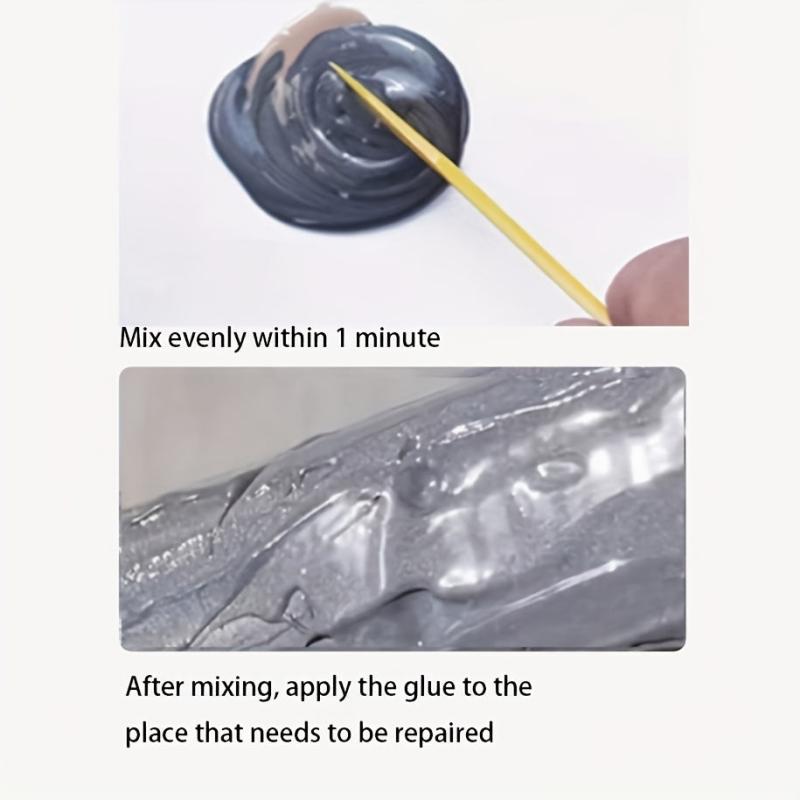 Metal Repair Glue for Water Pipes Casting Repair Bonding Paste 2pcs