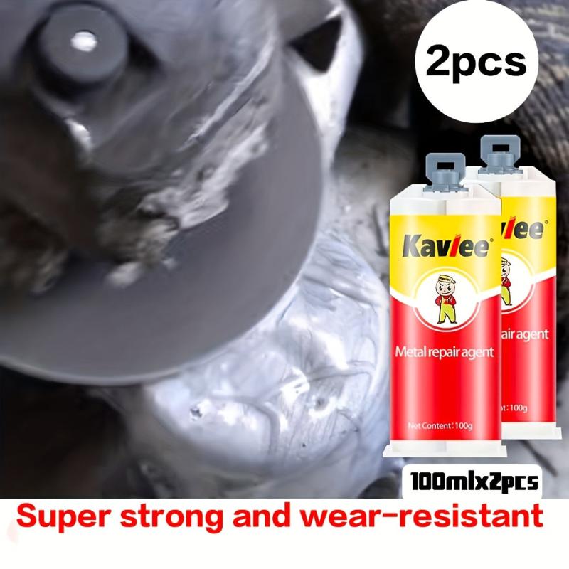 Metal Repair Glue for Water Pipes Casting Repair Bonding Paste 2pcs