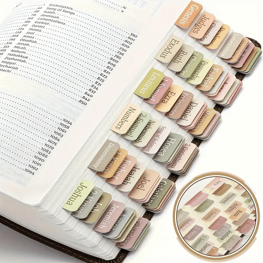 Bible Tabs Sticky Index Tabs Laminated 75 Tabs