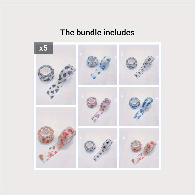 8pcs Finger Guard Tape Self-Adhesive Elastic Strong Tape Anti-Abrasion