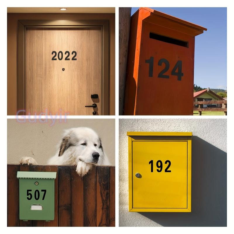 10pcs Reflective Mailbox Numbers Sticker Decal, Waterproof Self Adhesive