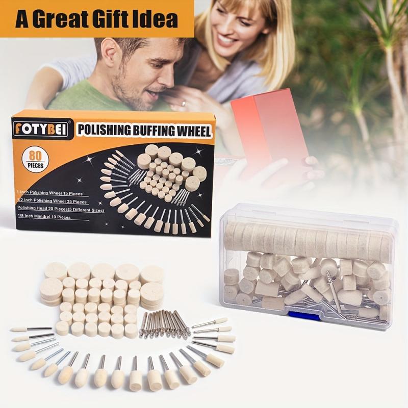 80pcs Polishing Buffing Wheel Rotary Tool Accessories