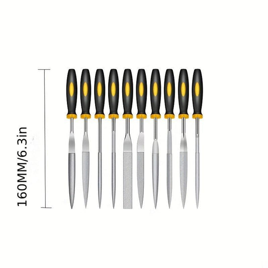 10pcs Diamond Assorted Files Various Shape Raft Needle Rasper Metal Cutting Tool