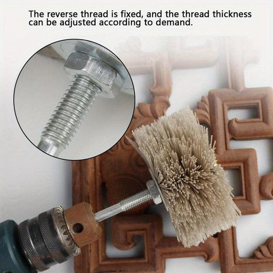 Nylon Wheel Brush 80 1000Grits Abrasive Grinding Head 6mm Shank