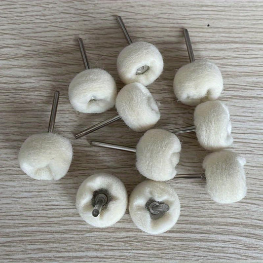 10pcs Soft Wool Felt Polishing Wheel Grinding Wheel 3mm Shank