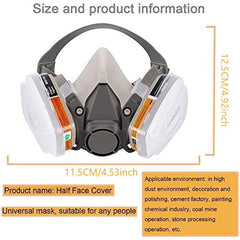 Respirator Mask Reusable Half Face Cover Gas Mask Paint Face Cover