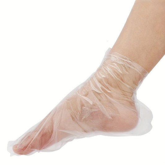 100 Pcs Foot Mask Pedicure Liners Hydrating Lotion Disposable Shoe Covers