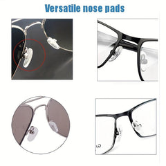 Silicone Nose Pad for Glasses Anti-slip Soft Melon Shape 6 Pairs