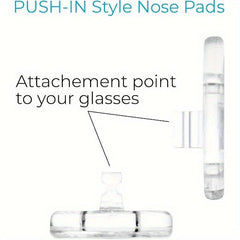 Silicone Nose Pad for Glasses Anti-slip Soft Melon Shape 6 Pairs