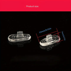 Silicone Nose Pad for Glasses Anti-slip Soft Melon Shape 6 Pairs