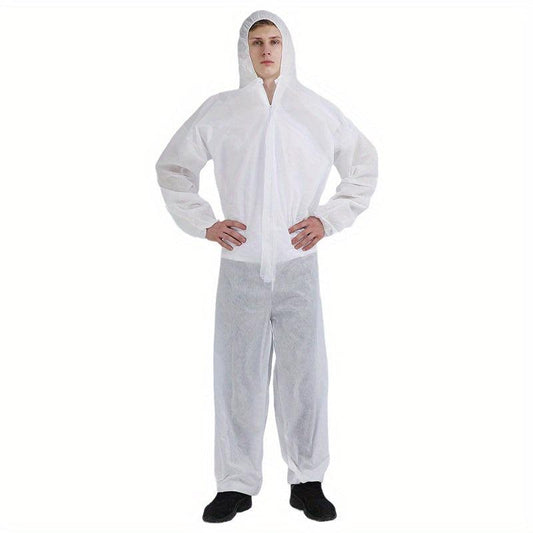 Disposable One-piece Protective Clothing With Hat
