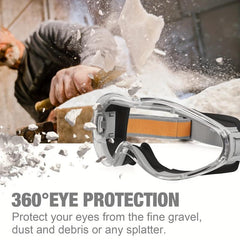 Industrial Safety Goggles Anti-fog Clear Lens for Men and Women
