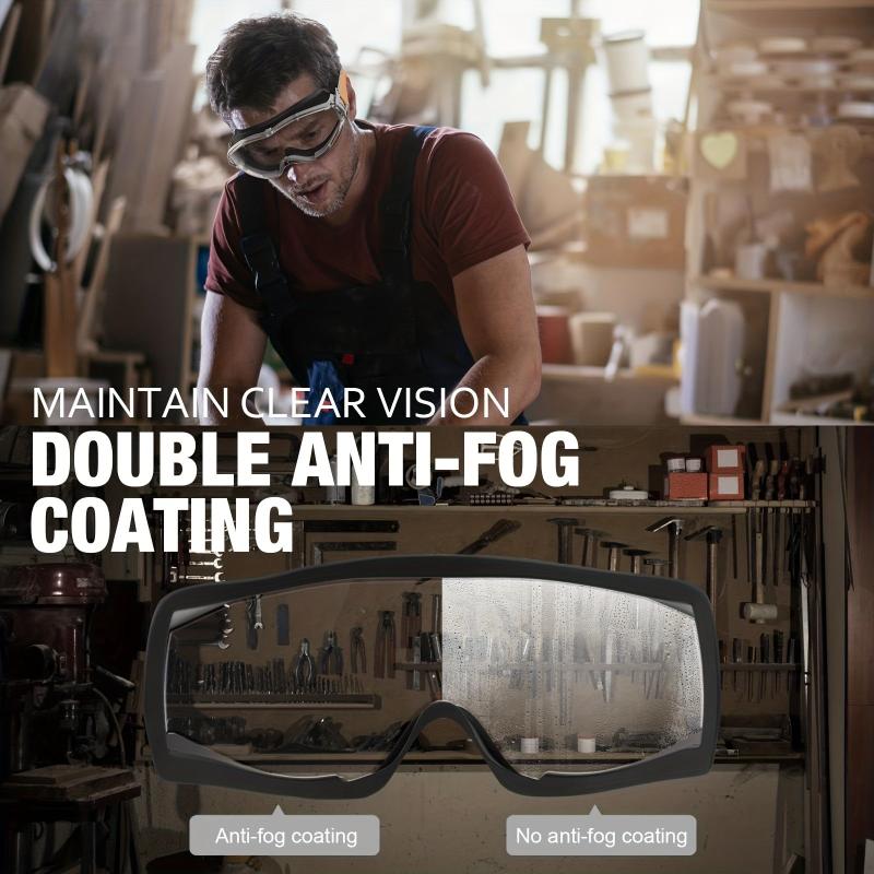 Industrial Safety Goggles Anti-fog Clear Lens for Men and Women