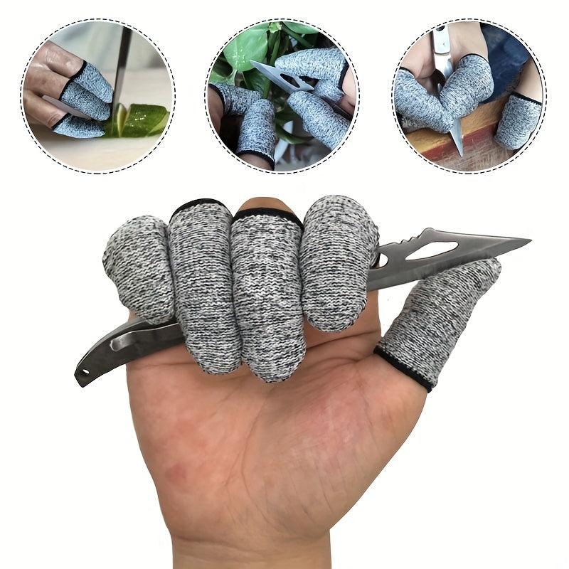5pcs Anti Cutting Finger Sleeve Picker Kitchen Vegetable Cutting