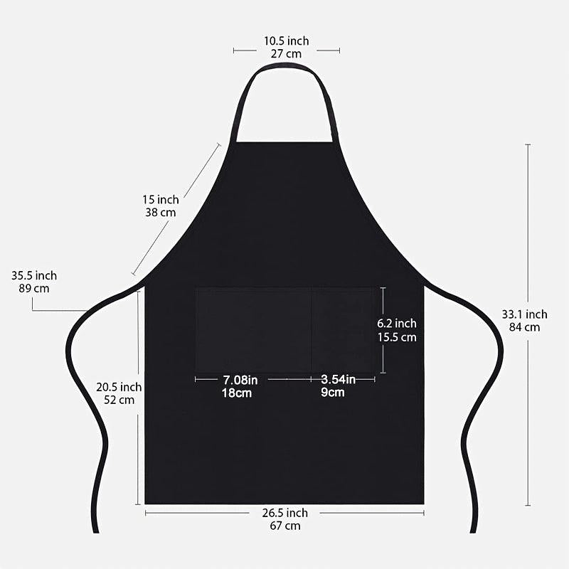 Waterproof Stain-proof Apron For Restaurant Cafe 65X72cm