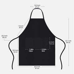 Waterproof Stain-proof Apron For Restaurant Cafe 65X72cm