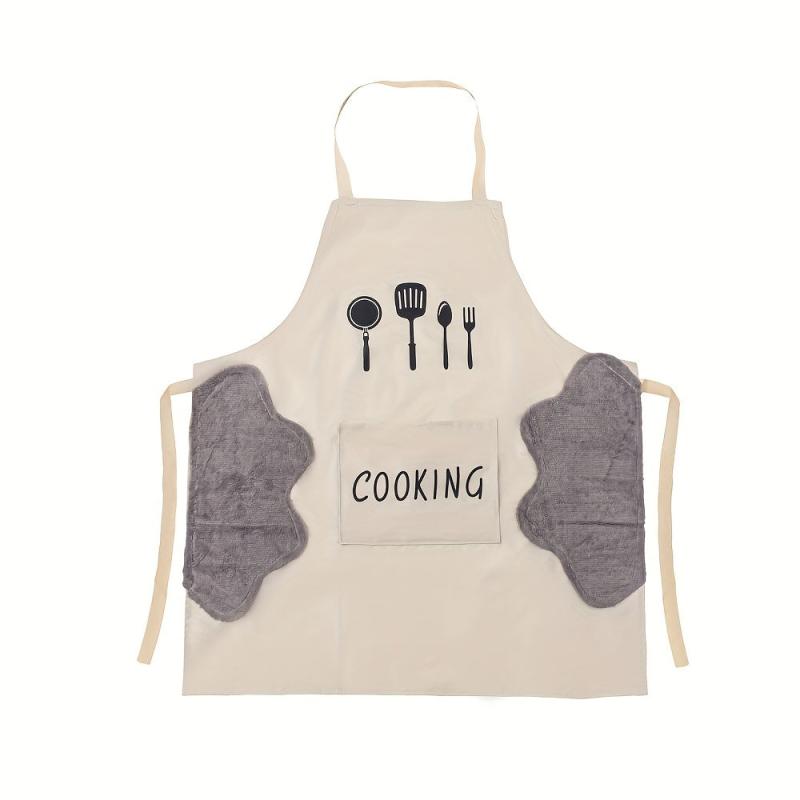 Waterproof Stain-proof Apron For Restaurant Cafe 65X72cm