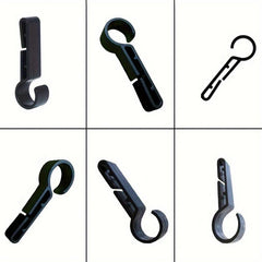 12pcs Safety Helmet Headlamp Buckle Anti Slip Plastic Hook Mining Light Hook