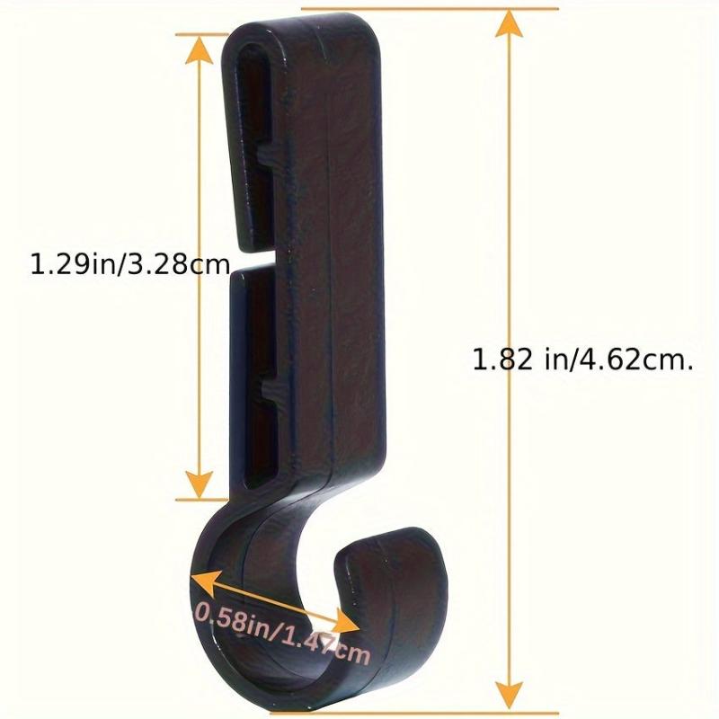 12pcs Safety Helmet Headlamp Buckle Anti Slip Plastic Hook Mining Light Hook