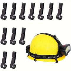 12pcs Safety Helmet Headlamp Buckle Anti Slip Plastic Hook Mining Light Hook