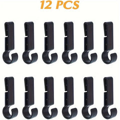 12pcs Safety Helmet Headlamp Buckle Anti Slip Plastic Hook Mining Light Hook