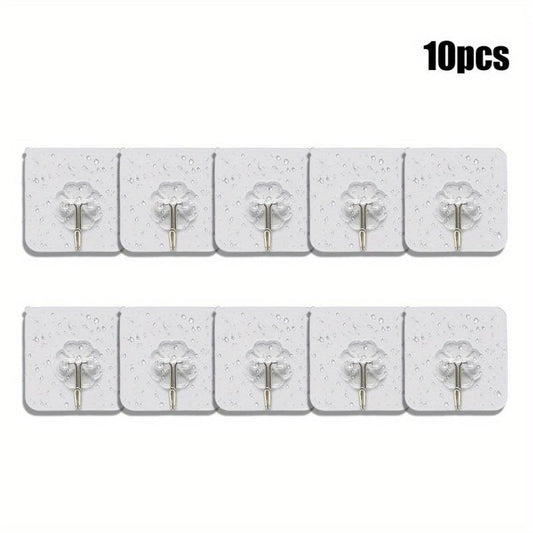 20pcs Transparent Strong Sticky Wall Hanging Nail Hook