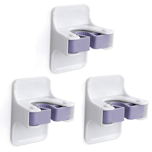 Sturdy Broom Holder Wall Mount Self Adhesive No Drilling
