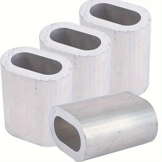 Aluminum Wire Rope Clamp Oval Hole Single Hole 36pcs