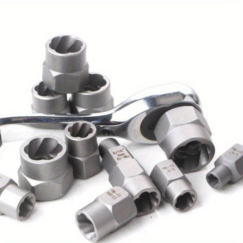 14pcs Anti Theft Screw Nut Socket Remover Bolt Remover Set