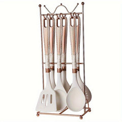 7pcs High-End Kitchenware Set Spatula Spoon Ladle Shelf Kit