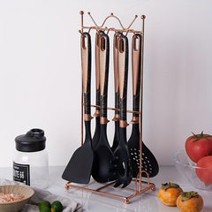 7pcs High-End Kitchenware Set Spatula Spoon Ladle Shelf Kit