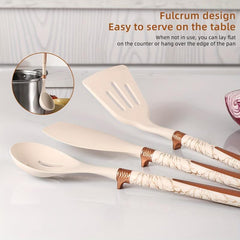 12pcs Silicone Kitchenware Set Cookware Spatula Spoon Whisk Brush Clip Storage