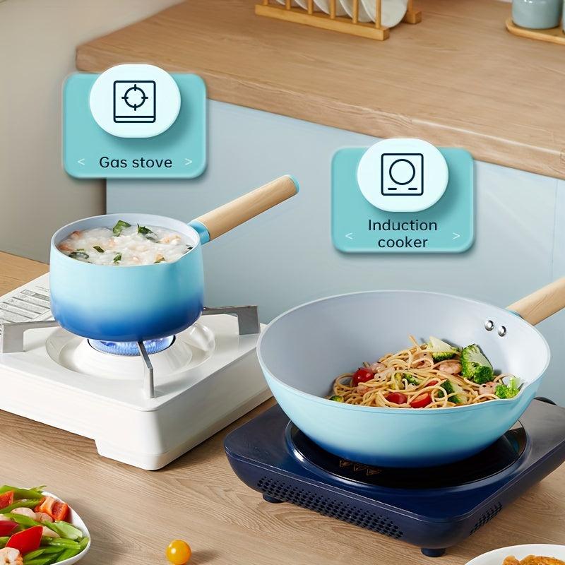 COOKER KING 6 3in Nonstick Saucepan Glass Lid