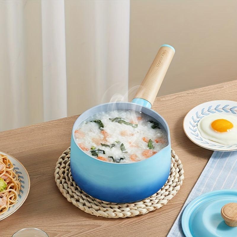 COOKER KING 6 3in Nonstick Saucepan Glass Lid